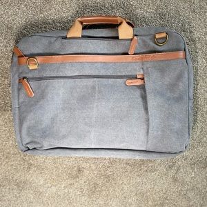 ❤️Cool Bell briefcase/backpack in 1. Grey & tan.